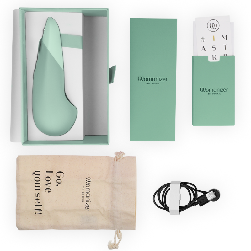 WOMANIZER – VIBE LAY-ON SILENT VIBRATOR SAGE Air Pulse Stimulators | SEXstore.ie 8